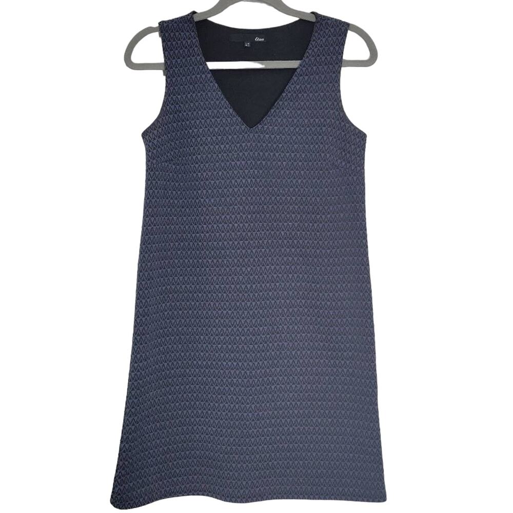 Etam Womens‎ Dress Size US 4 Blue Geometric Sleeveless V Neck